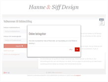 Tablet Screenshot of hanneogsiffdesign.bestilling.nu