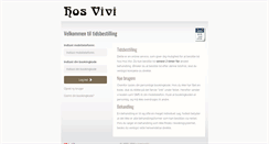 Desktop Screenshot of hosvivi.bestilling.nu